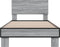 vidaXL - Bedframe - bewerkt - hout - en - metaal - grijs - sonoma - eiken - 90x190 - cm
