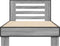 vidaXL - Bedframe - bewerkt - hout - en - metaal - grijs - sonoma - eiken - 90x200 - cm