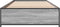 vidaXL - Bedframe - bewerkt - hout - en - metaal - grijs - sonoma - eiken - 75x190 - cm