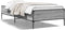 vidaXL - Bedframe - bewerkt - hout - en - metaal - grijs - sonoma - eiken - 100x200 - cm