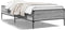 vidaXL - Bedframe - bewerkt - hout - en - metaal - grijs - sonoma - eiken - 90x200 - cm