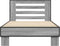 vidaXL - Bedframe - bewerkt - hout - en - metaal - grijs - sonoma - eiken - 90x190 - cm