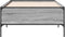 vidaXL - Bedframe - bewerkt - hout - en - metaal - grijs - sonoma - eiken - 75x190 - cm