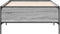 vidaXL - Bedframe - bewerkt - hout - en - metaal - grijs - sonoma - eiken - 100x200 - cm