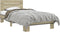 vidaXL - Bedframe - bewerkt - hout - en - metaal - sonoma - eikenkleurig - 90x190 - cm