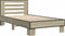 vidaXL - Bedframe - bewerkt - hout - en - metaal - sonoma - eikenkleurig - 75x190 - cm