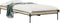 vidaXL - Bedframe - bewerkt - hout - en - metaal - sonoma - eikenkleurig - 75x190 - cm