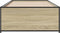 vidaXL - Bedframe - bewerkt - hout - en - metaal - sonoma - eikenkleurig - 100x200 - cm