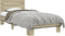 vidaXL - Bedframe - bewerkt - hout - en - metaal - sonoma - eikenkleurig - 100x200 - cm