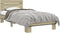 vidaXL - Bedframe - bewerkt - hout - en - metaal - sonoma - eikenkleurig - 90x200 - cm