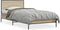 vidaXL - Bedframe - bewerkt - hout - en - metaal - sonoma - eikenkleurig - 90x200 - cm