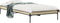 vidaXL - Bedframe - bewerkt - hout - en - metaal - sonoma - eikenkleurig - 90x200 - cm
