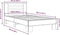 vidaXL - Bedframe - bewerkt - hout - en - metaal - sonoma - eikenkleurig - 100x200 - cm