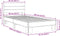 vidaXL - Bedframe - bewerkt - hout - en - metaal - sonoma - eikenkleurig - 90x190 - cm
