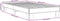 vidaXL - Bedframe - bewerkt - hout - en - metaal - sonoma - eikenkleurig - 100x200 - cm