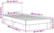 vidaXL - Bedframe - bewerkt - hout - en - metaal - sonoma - eikenkleurig - 90x200 - cm