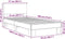 vidaXL - Bedframe - bewerkt - hout - en - metaal - sonoma - eikenkleurig - 75x190 - cm