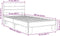 vidaXL - Bedframe - bewerkt - hout - en - metaal - sonoma - eikenkleurig - 75x190 - cm