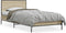 vidaXL - Bedframe - bewerkt - hout - en - metaal - sonoma - eikenkleurig - 90x190 - cm