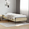 vidaXL - Bedframe - bewerkt - hout - en - metaal - sonoma - eikenkleurig - 90x200 - cm