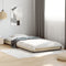 vidaXL - Bedframe - bewerkt - hout - en - metaal - sonoma - eikenkleurig - 90x200 - cm