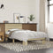 vidaXL - Bedframe - bewerkt - hout - en - metaal - sonoma - eikenkleurig - 90x190 - cm