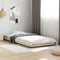 vidaXL - Bedframe - bewerkt - hout - en - metaal - sonoma - eikenkleurig - 75x190 - cm