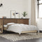 vidaXL - Bedframe - bewerkt - hout - en - metaal - sonoma - eikenkleurig - 75x190 - cm