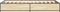 vidaXL - Bedframe - bewerkt - hout - en - metaal - sonoma - eikenkleurig - 75x190 - cm