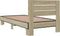 vidaXL - Bedframe - bewerkt - hout - en - metaal - sonoma - eikenkleurig - 90x190 - cm