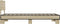 vidaXL - Bedframe - bewerkt - hout - en - metaal - sonoma - eikenkleurig - 75x190 - cm