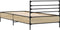 vidaXL - Bedframe - bewerkt - hout - en - metaal - sonoma - eikenkleurig - 90x200 - cm