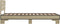 vidaXL - Bedframe - bewerkt - hout - en - metaal - sonoma - eikenkleurig - 100x200 - cm