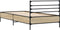 vidaXL - Bedframe - bewerkt - hout - en - metaal - sonoma - eikenkleurig - 90x190 - cm