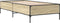 vidaXL - Bedframe - bewerkt - hout - en - metaal - sonoma - eikenkleurig - 90x200 - cm