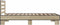 vidaXL - Bedframe - bewerkt - hout - en - metaal - sonoma - eikenkleurig - 75x190 - cm