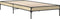 vidaXL - Bedframe - bewerkt - hout - en - metaal - sonoma - eikenkleurig - 75x190 - cm