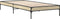 vidaXL - Bedframe - bewerkt - hout - en - metaal - sonoma - eikenkleurig - 90x200 - cm