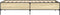 vidaXL - Bedframe - bewerkt - hout - en - metaal - sonoma - eikenkleurig - 90x200 - cm