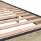 vidaXL - Bedframe - bewerkt - hout - en - metaal - sonoma - eikenkleurig - 90x190 - cm