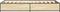vidaXL - Bedframe - bewerkt - hout - en - metaal - sonoma - eikenkleurig - 100x200 - cm
