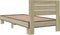 vidaXL - Bedframe - bewerkt - hout - en - metaal - sonoma - eikenkleurig - 100x200 - cm