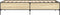 vidaXL - Bedframe - bewerkt - hout - en - metaal - sonoma - eikenkleurig - 90x190 - cm