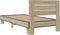 vidaXL - Bedframe - bewerkt - hout - en - metaal - sonoma - eikenkleurig - 90x200 - cm