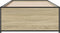 vidaXL - Bedframe - bewerkt - hout - en - metaal - sonoma - eikenkleurig - 75x190 - cm