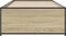 vidaXL - Bedframe - bewerkt - hout - en - metaal - sonoma - eikenkleurig - 90x190 - cm