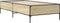 vidaXL - Bedframe - bewerkt - hout - en - metaal - sonoma - eikenkleurig - 100x200 - cm