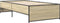 vidaXL - Bedframe - bewerkt - hout - en - metaal - sonoma - eikenkleurig - 100x200 - cm