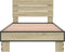 vidaXL - Bedframe - bewerkt - hout - en - metaal - sonoma - eikenkleurig - 75x190 - cm