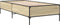 vidaXL - Bedframe - bewerkt - hout - en - metaal - sonoma - eikenkleurig - 90x190 - cm